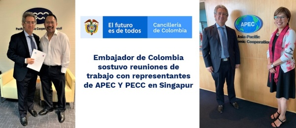 Embajador de Colombia sostuvo reuniones de trabajo con representantes de APEC Y PECC 