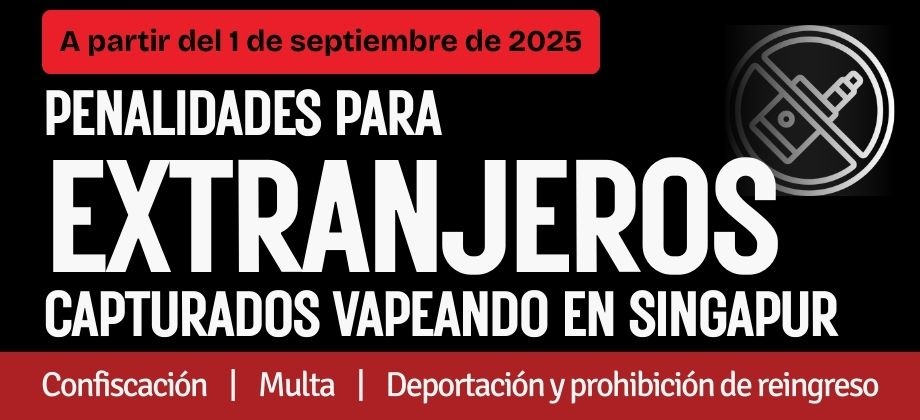 A partir del 1 de septiembre se prohibió el vapeo en Singapur