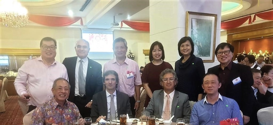 Embajador Manuel Solano celebró el Año Nuevo Chino con la Asociación de Importadores y Exportadores de Cárnicos de Singapur