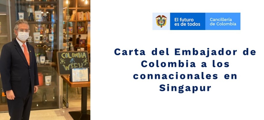 Carta del Embajador de Colombia a los connacionales 